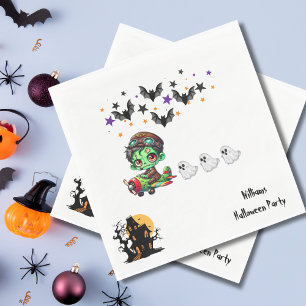 Serviette En Papier Pilote Zombie Fantaisiste Avion Fantômes & Chauves