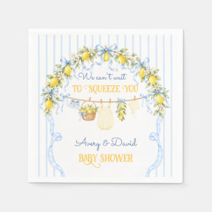 Serviette En Papier Pince de citron Citrus Bébé Garçon Vêtements Arc