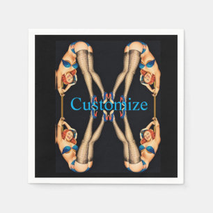 Serviette En Papier Pinceaux Vintages acrobatiques Thunder_Cove