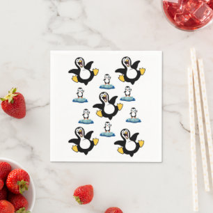 Serviette En Papier Pingouin en papier