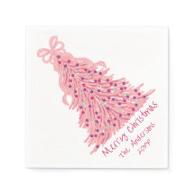 Pink Bow Pink Christmas Tree