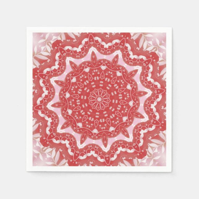 Serviette En Papier Pink Décor Holiday Napkin (Devant)