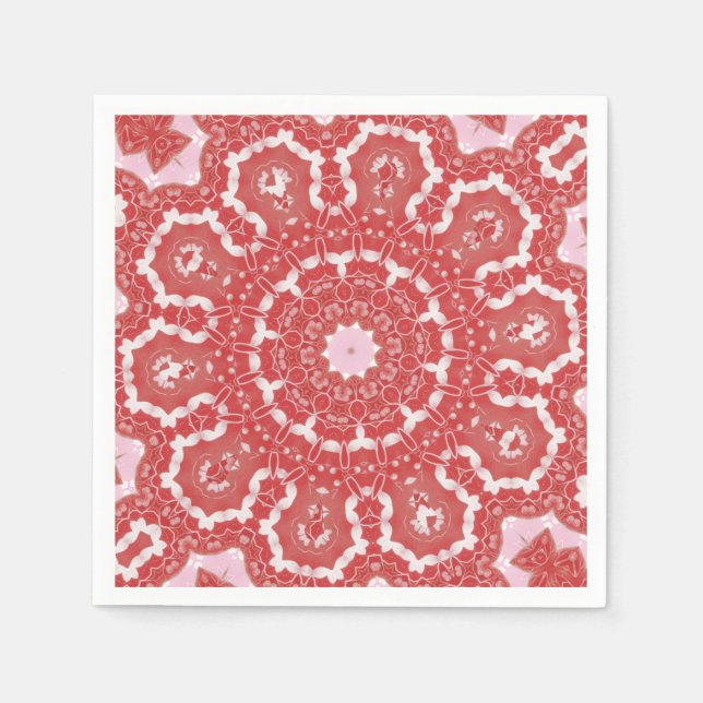 Serviette En Papier Pink Décor Holiday Napkin (Devant)