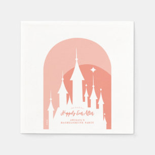 Serviette En Papier Pink Disney Princess Castle Bachelorette Party