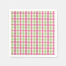 Pink et vert preppy Plaid