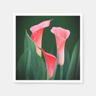 Serviette En Papier Pink Floral Paper Party Napkins