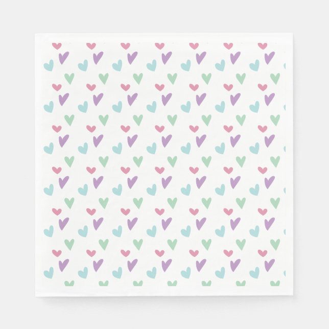 Serviette En Papier Pink Girl Dinosaur fête d'anniversaire serviettes (Devant)