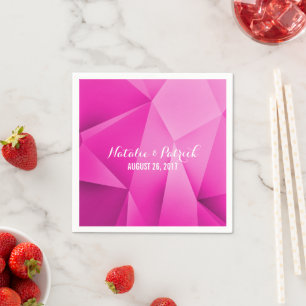Serviette En Papier Pink Jewel Tones Mariage Papier Napkins