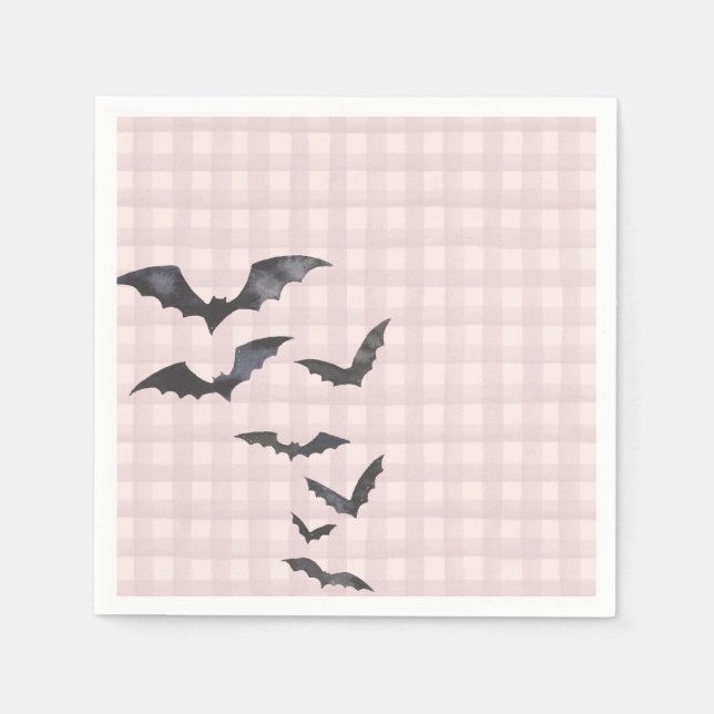 Serviette En Papier Pink Pastel Little Boo Fantôme Anniversaire Desser (Devant)