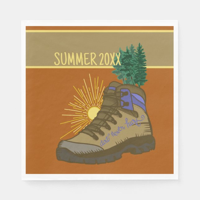 Serviette En Papier Pique-nique de camping personnalisé (Devant)