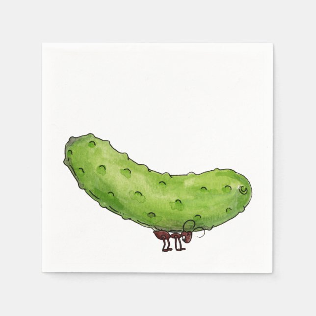 Serviette En Papier Pique-nique Pickle (Devant)