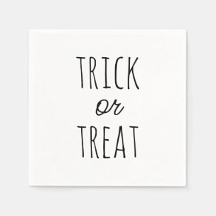 Serviette En Papier Pique ou traitement Halloween Éffrayant noir et