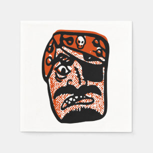 Serviette En Papier Pirate classique d'Halloween
