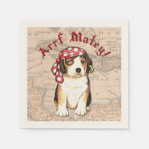 Serviette En Papier Pirate de beagle