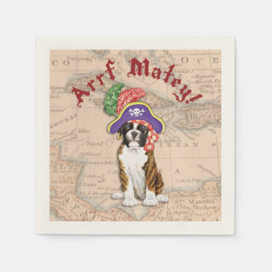 Serviette En Papier Pirate de boxeur