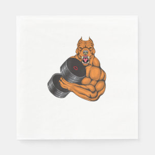 Serviette En Papier Pit Bull Fitness - Poids du corps de levage