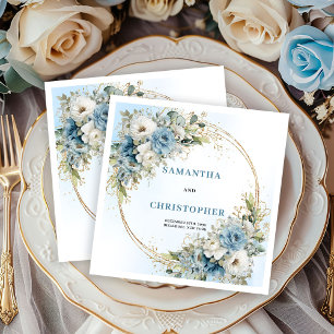 Serviette En Papier Pivoines blanches chic serviettes de mariage à cad