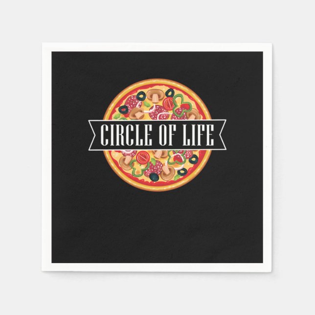 Serviette En Papier Pizza (Devant)