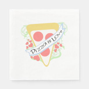 Serviette En Papier Pizza est l'amour