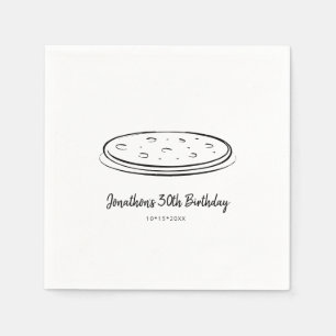 Serviette En Papier Pizza fête d'anniversaire Napkin