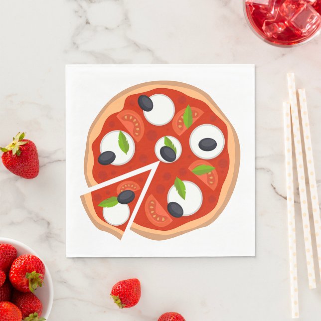 Serviette En Papier Pizza Mozzarella (Créateur téléchargé)