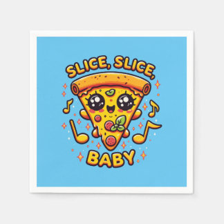 Serviette En Papier Pizza Party Funny