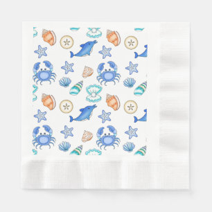 Serviette En Papier Plage Baby shower à thème ou fête d'anniversaire