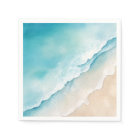 Plage couleur sable et mer bleue