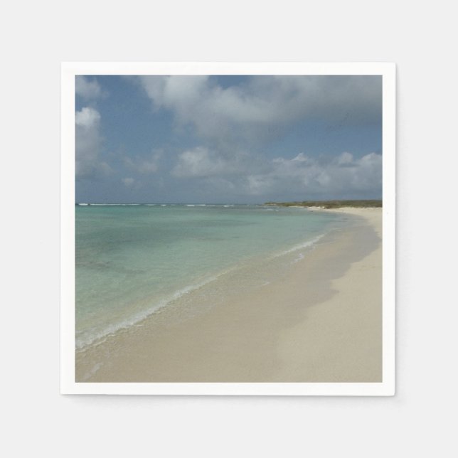 Serviette En Papier Plage d'Aruba II Magnifique paysage naturel (Devant)