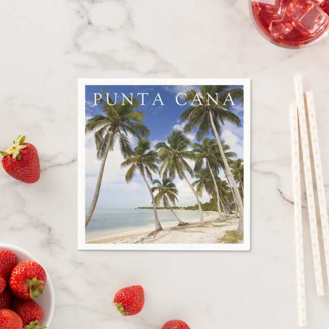 Serviette En Papier Plage de Punta Cana | République dominicaine (En situation)