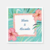 Plage tropicale Palm Hibiscus Mariage & douche