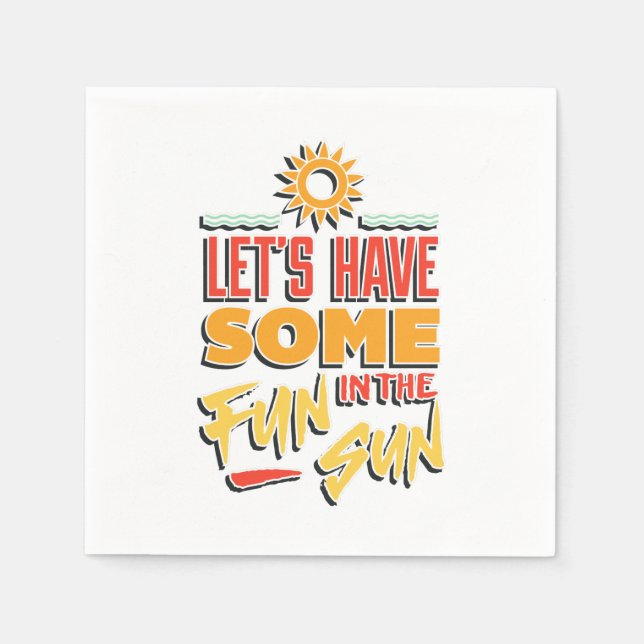 Serviette En Papier plaisir d'été (Devant)