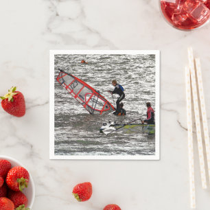 SERVIETTE EN PAPIER PLANCHE À VOILE