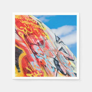 Serviette En Papier planète graffiti