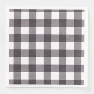 Serviette En Papier Plantation de buffles noirs et blancs