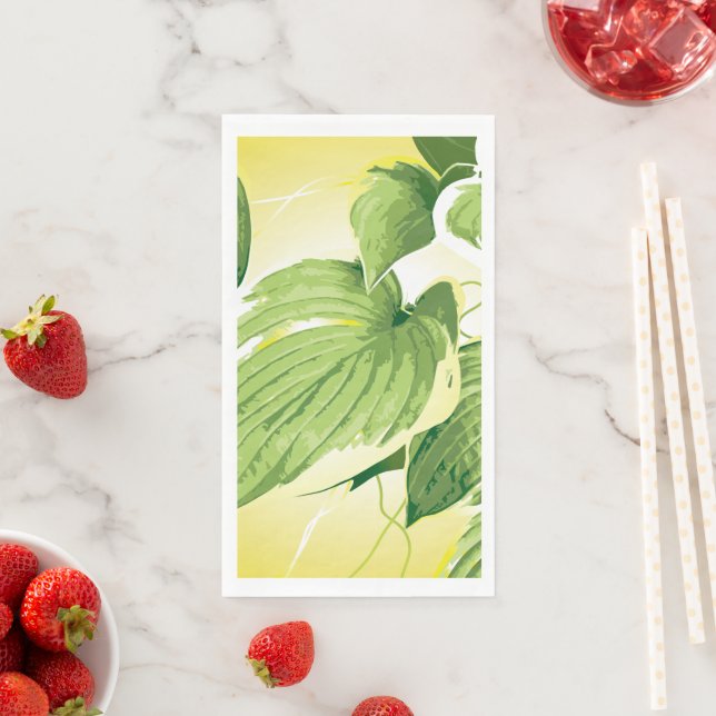 Serviette En Papier Plante de ficus 4 (En situation)