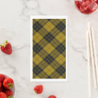 Plaque noire jaune tartan MacLeod