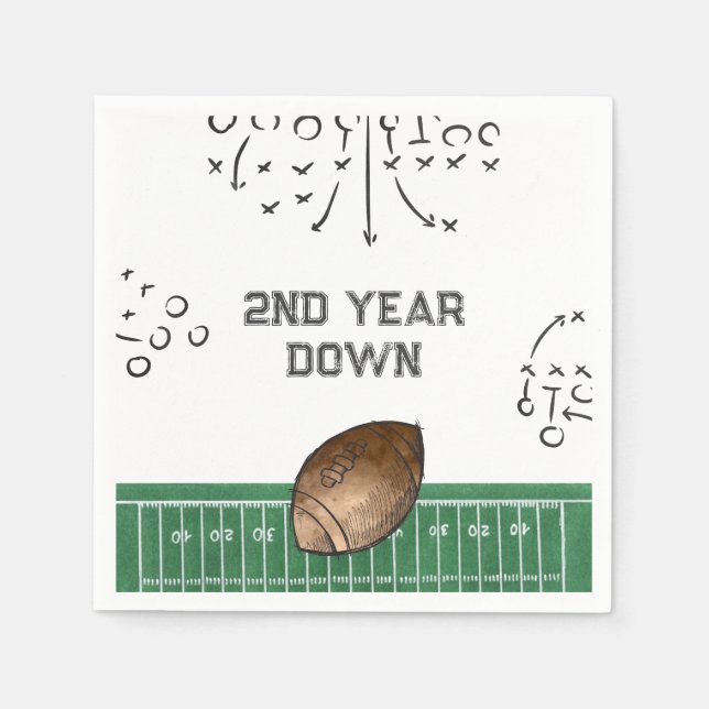 Serviette En Papier Plaques de football | Plaques de papier de footbal (Devant)