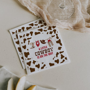 Serviette En Papier Plaques de papier Baby shower Rodeo Western Cowboy