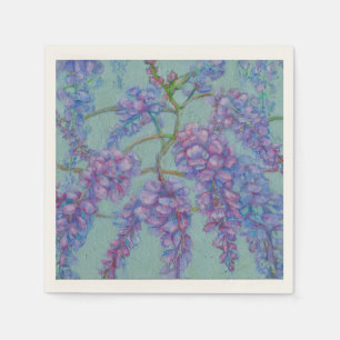 Serviette En Papier Plaques de papier de la Wisteria