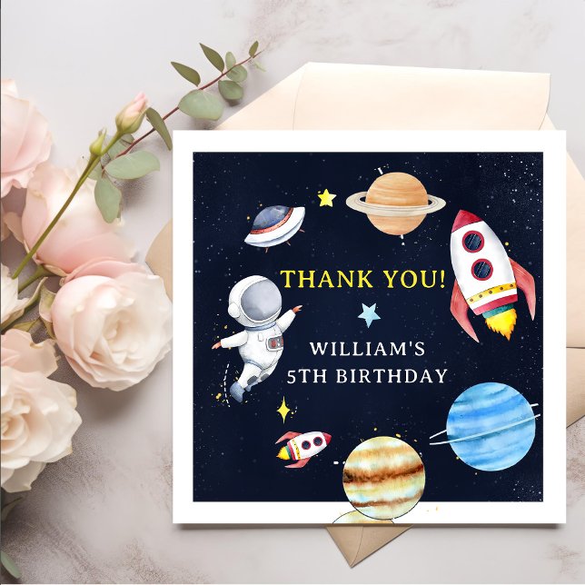 Serviette En Papier Plaques de papier de Rocket Planètes de l'espace e (Créateur téléchargé)