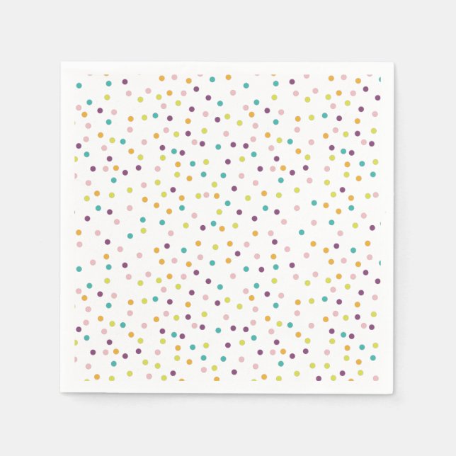 Serviette En Papier Plaques de papier Polka Cute (Devant)