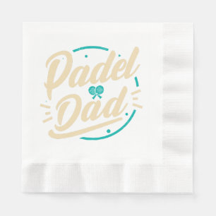 Serviette En Papier Plate-forme de Padel Dad Tennis Paddleball Padel 