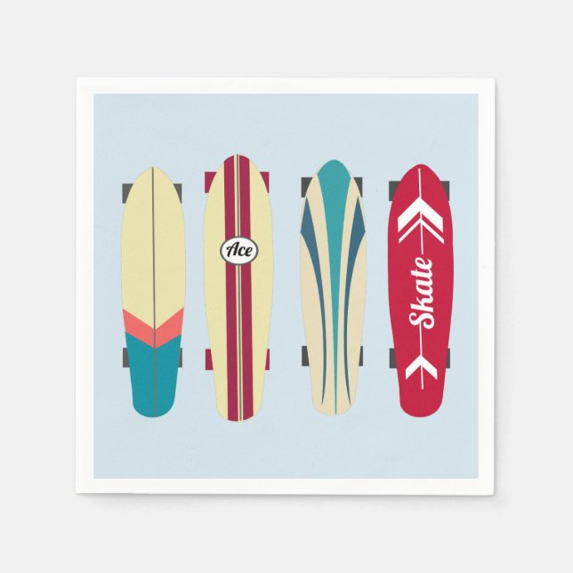 Serviette En Papier Platines vintages (Devant)