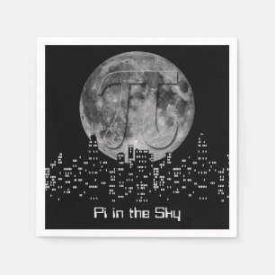 Serviette En Papier Pleine lune Pi Dans Le Ciel