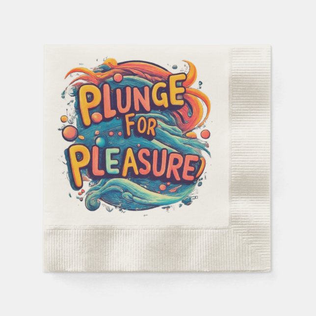 Serviette En Papier Plonger pour le plaisir (Devant)