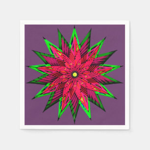 Serviette En Papier Plum Merveilleux Poinsettia WOW