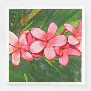 Serviette En Papier Plumerias