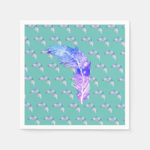 Serviette En Papier Plumes d'oiseaux
