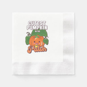 Serviette En Papier plus mignon citrouille du jardin